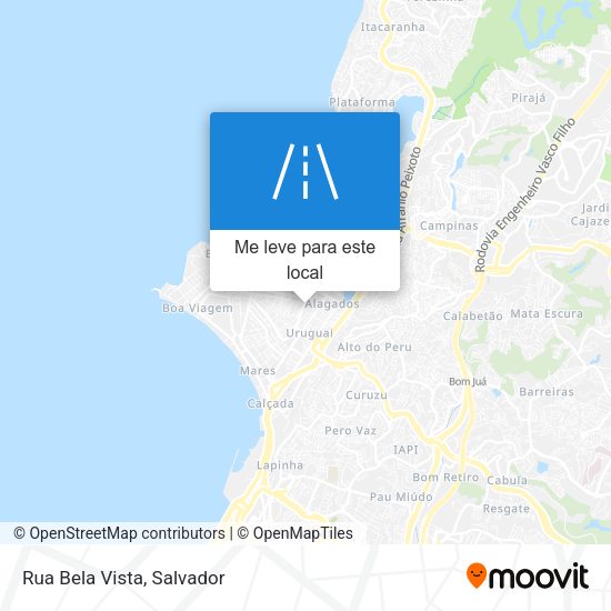 Rua Bela Vista mapa