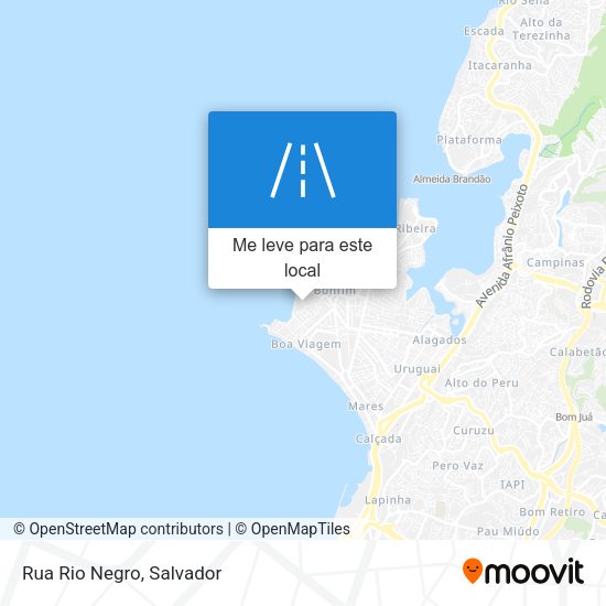 Rua Rio Negro mapa