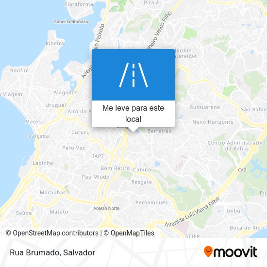 Rua Brumado mapa