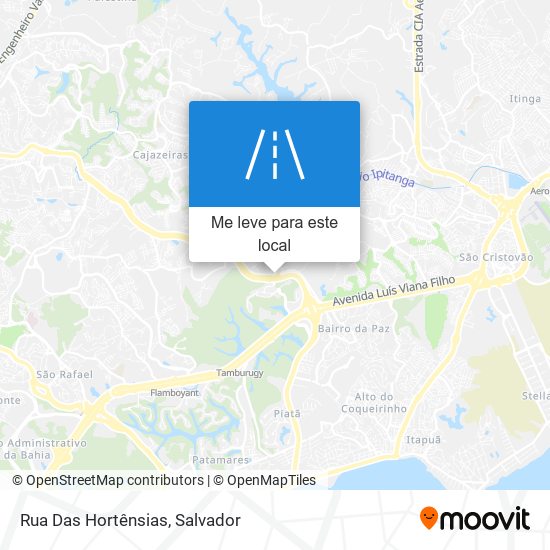 Rua Das Hortênsias mapa