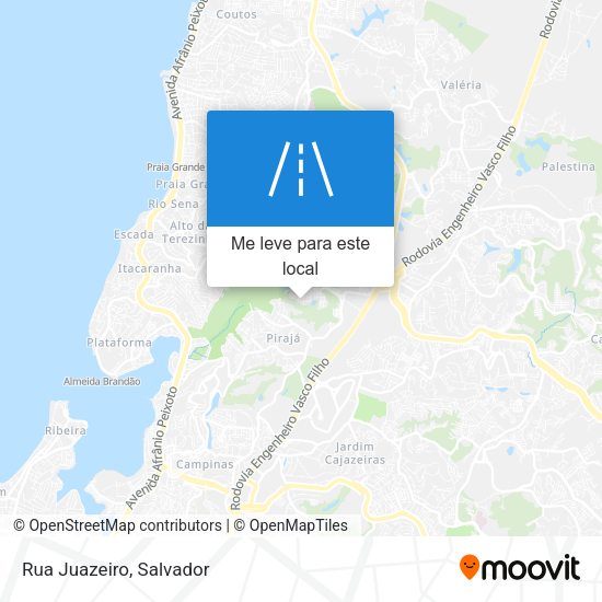 Rua Juazeiro mapa