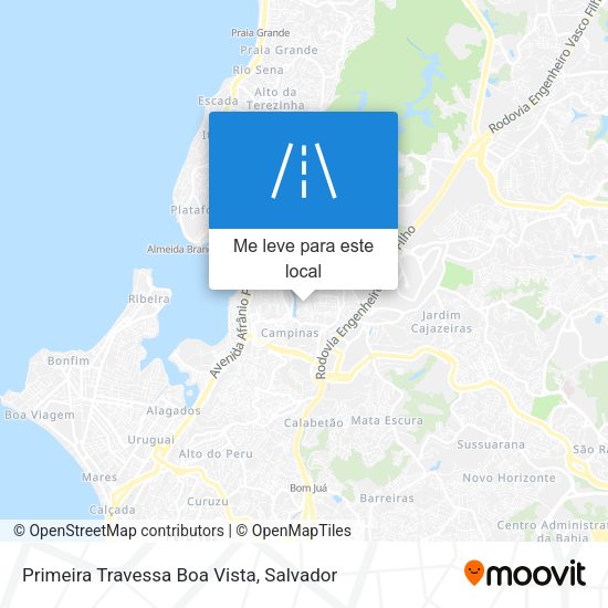 Primeira Travessa Boa Vista mapa