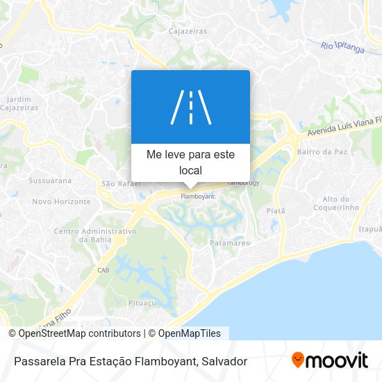 Passarela Pra Estação Flamboyant mapa