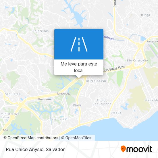 Rua Chico Anysio mapa
