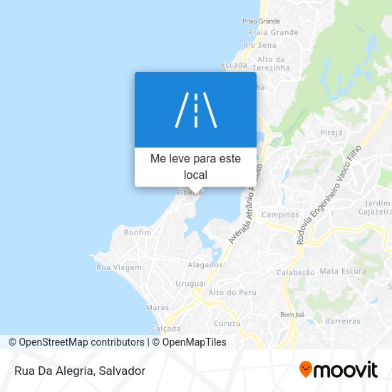 Rua Da Alegria mapa