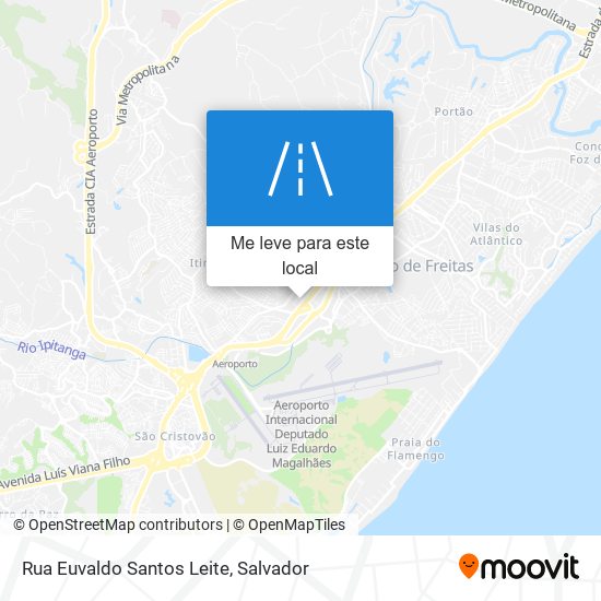 Rua Euvaldo Santos Leite mapa