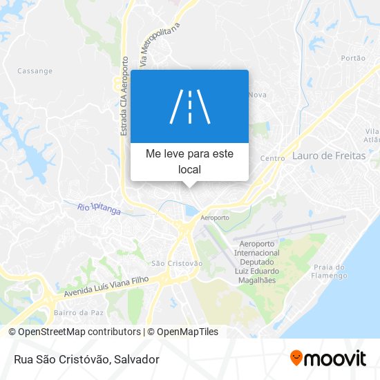 Rua São Cristóvão mapa