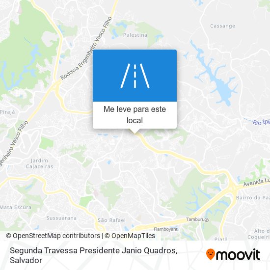 Segunda Travessa Presidente Janio Quadros mapa