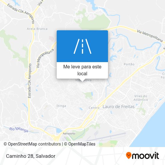 Caminho 28 mapa