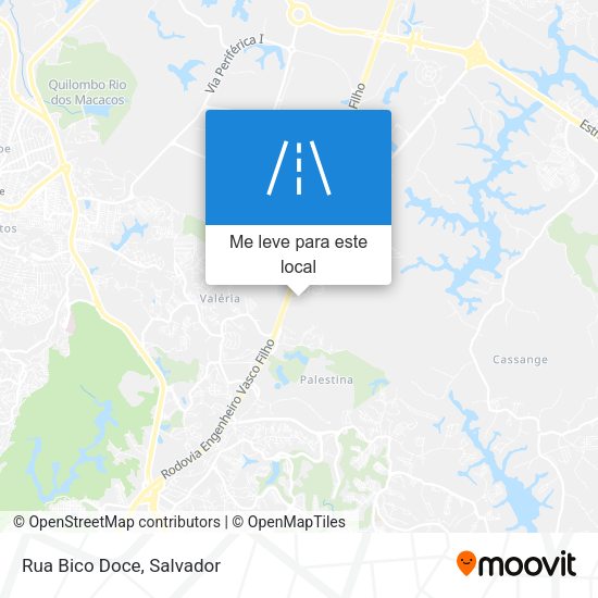 Rua Bico Doce mapa