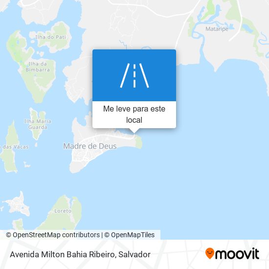 Avenida Milton Bahia Ribeiro mapa