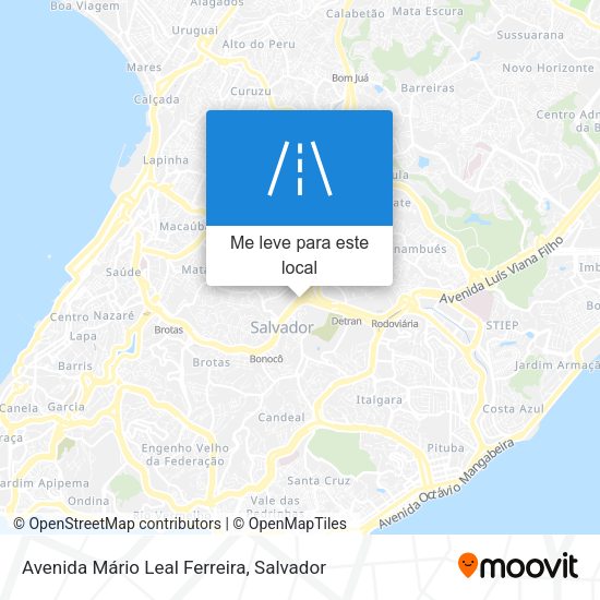 Avenida Mário Leal Ferreira mapa
