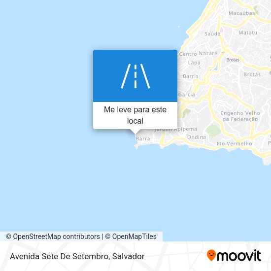 Avenida Sete De Setembro mapa