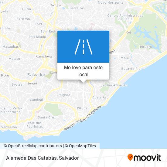 Alameda Das Catabás mapa