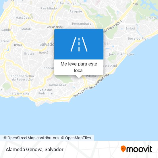 Alameda Gênova mapa