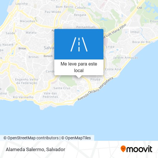 Alameda Salermo mapa