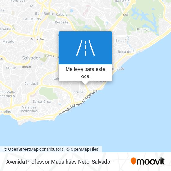 Avenida Professor Magalhães Neto mapa