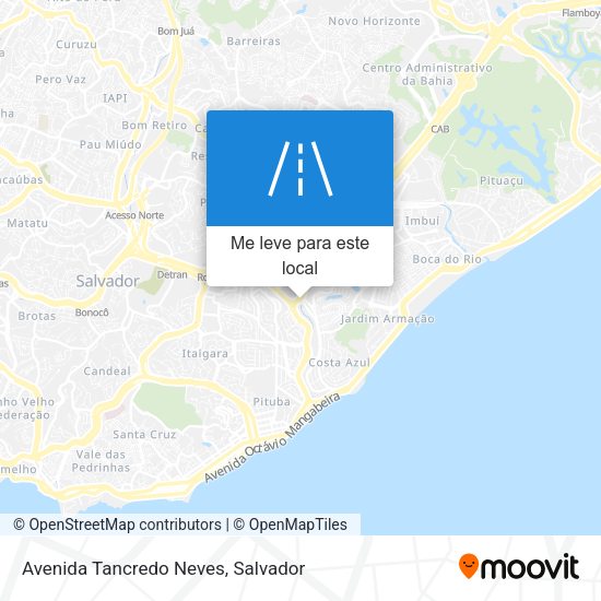 Avenida Tancredo Neves mapa