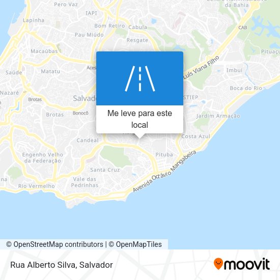 Rua Alberto Silva mapa