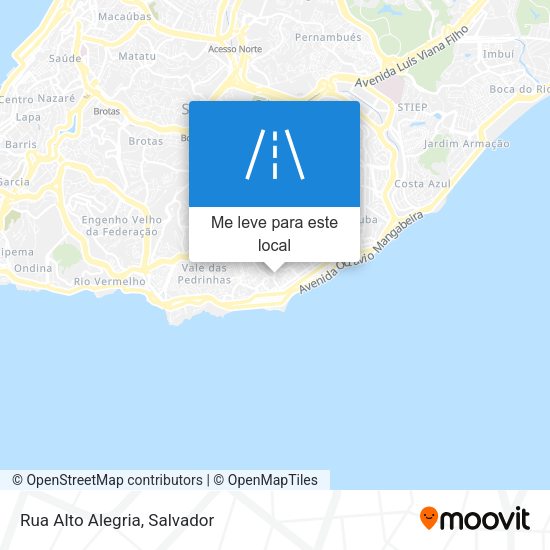 Rua Alto Alegria mapa