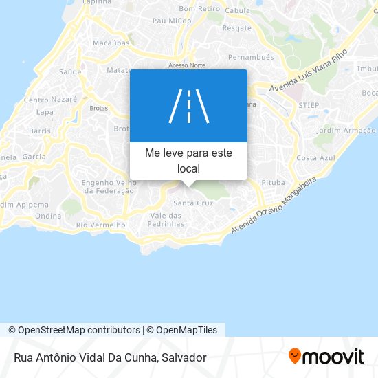 Rua Antônio Vidal Da Cunha mapa
