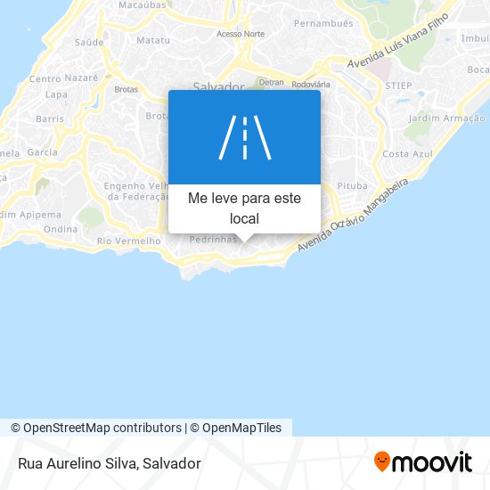 Rua Aurelino Silva mapa