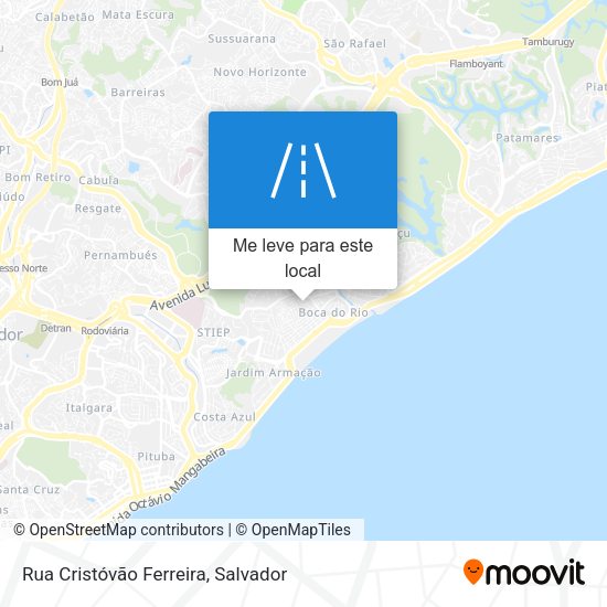 Rua Cristóvão Ferreira mapa