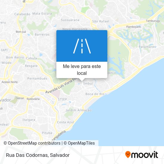 Rua Das Codornas mapa