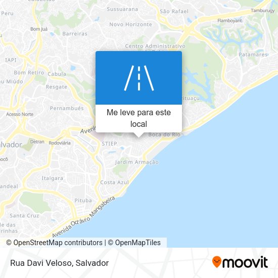 Rua Davi Veloso mapa