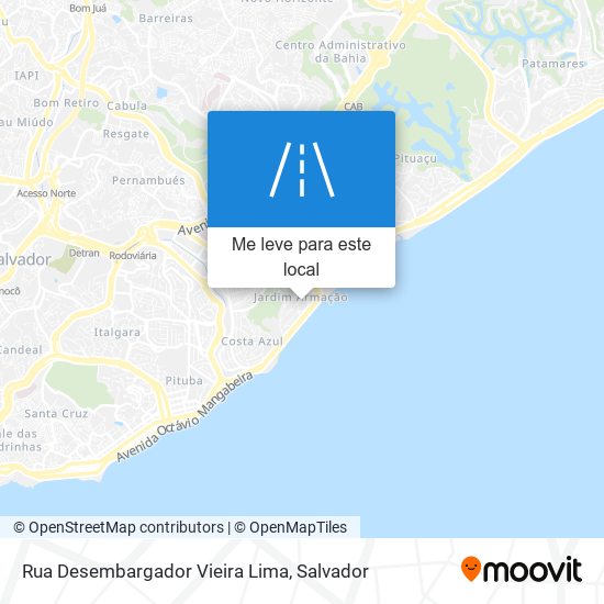 Rua Desembargador Vieira Lima mapa