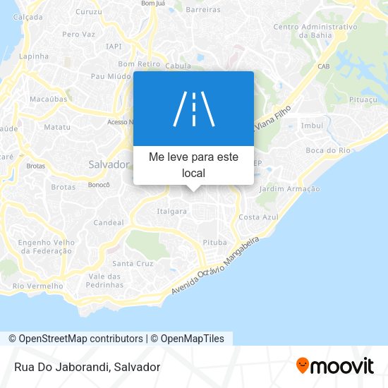 Rua Do Jaborandi mapa