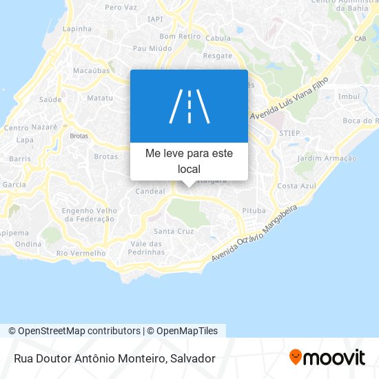 Rua Doutor Antônio Monteiro mapa