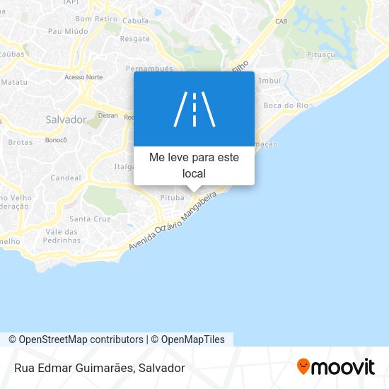 Rua Edmar Guimarães mapa