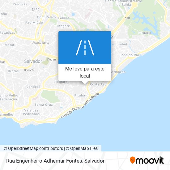 Rua Engenheiro Adhemar Fontes mapa