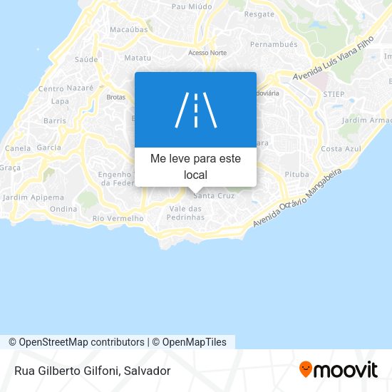 Rua Gilberto Gilfoni mapa
