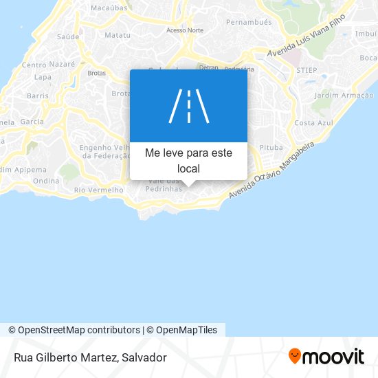 Rua Gilberto Martez mapa