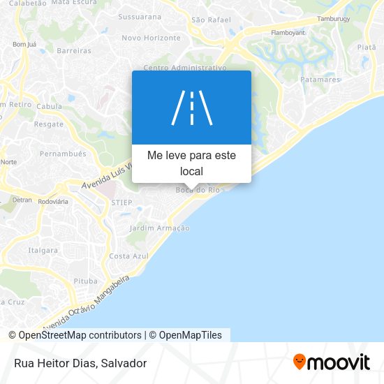 Rua Heitor Dias mapa