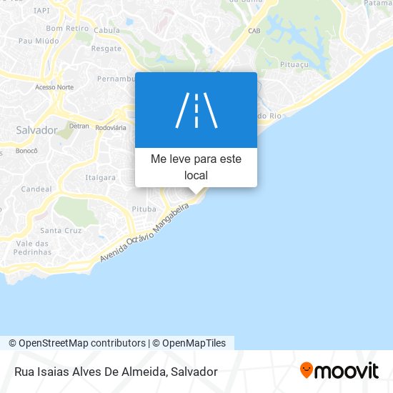 Rua Isaias Alves De Almeida mapa