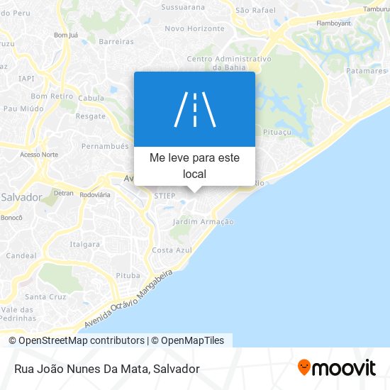 Rua João Nunes Da Mata mapa