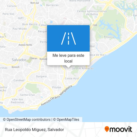 Rua Leopoldo Miguez mapa