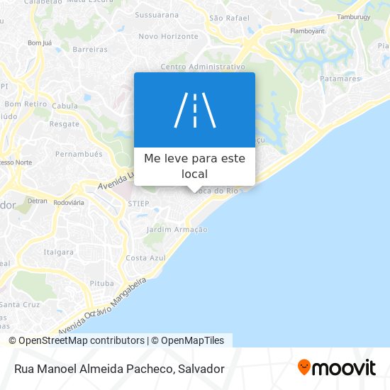 Rua Manoel Almeida Pacheco mapa