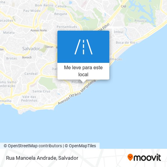 Rua Manoela Andrade mapa