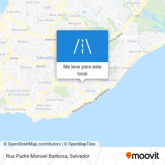 Rua Padre Manoel Barbosa mapa