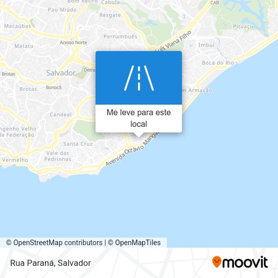 Rua Paraná mapa