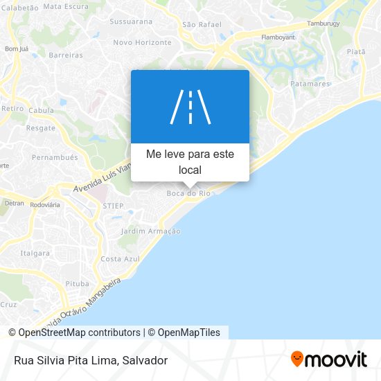 Rua Silvia Pita Lima mapa