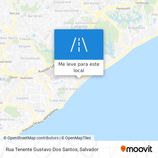 Rua Tenente Gustavo Dos Santos mapa