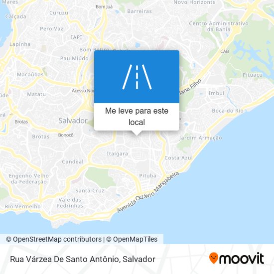 Rua Várzea De Santo Antônio mapa