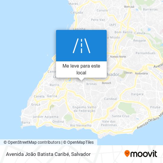 Avenida João Batista Caribé mapa