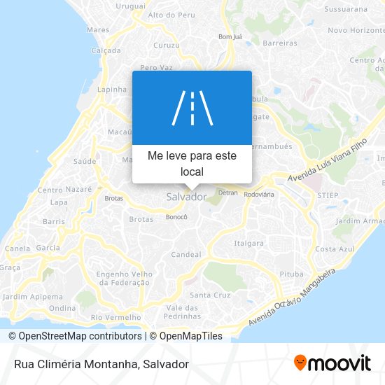 Rua Climéria Montanha mapa