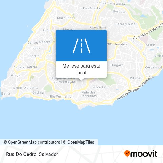 Rua Do Cedro mapa